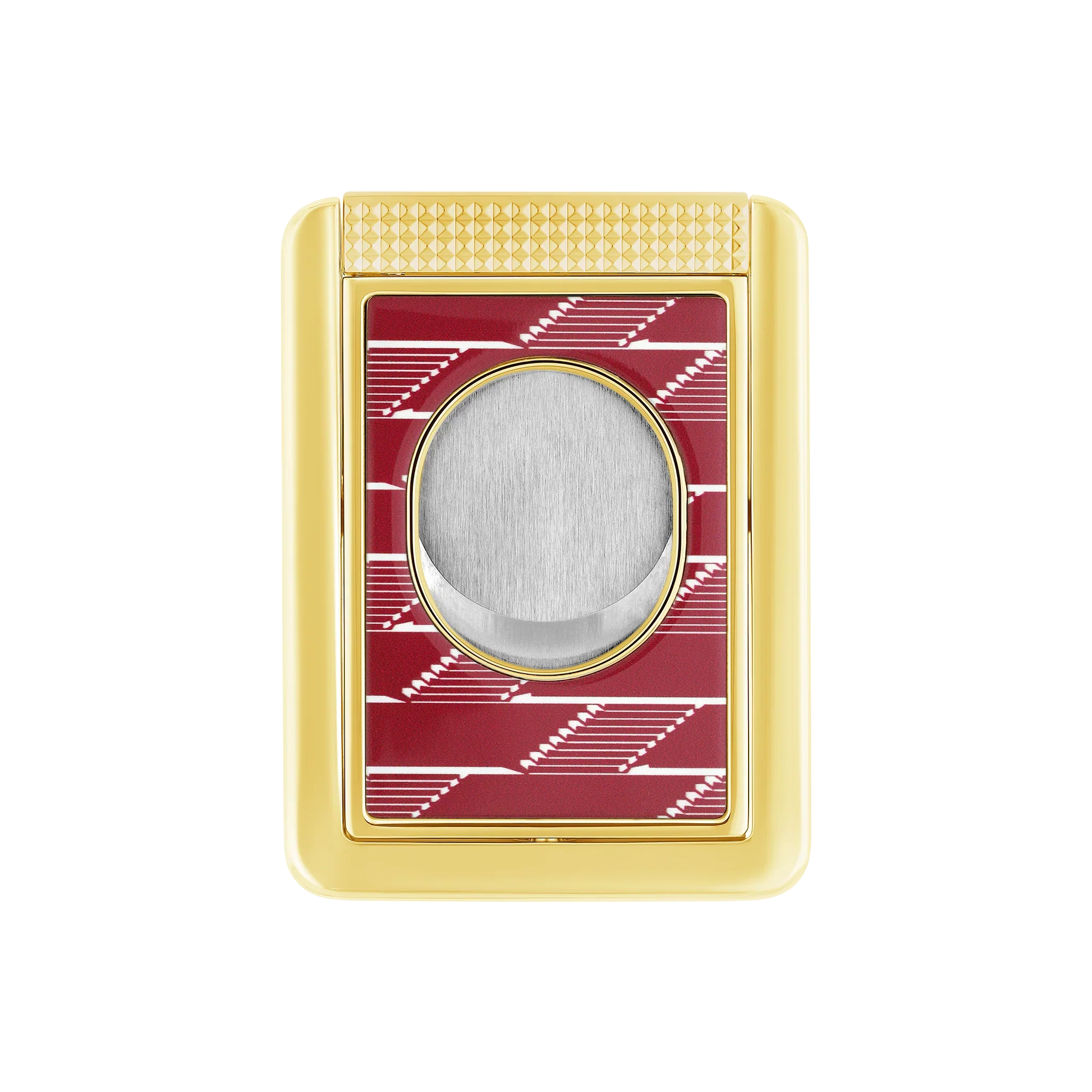 S.T. DUPONT Monogram 1872 Burgundy Cigar Cutter Stand/Coupe Cigar 003478