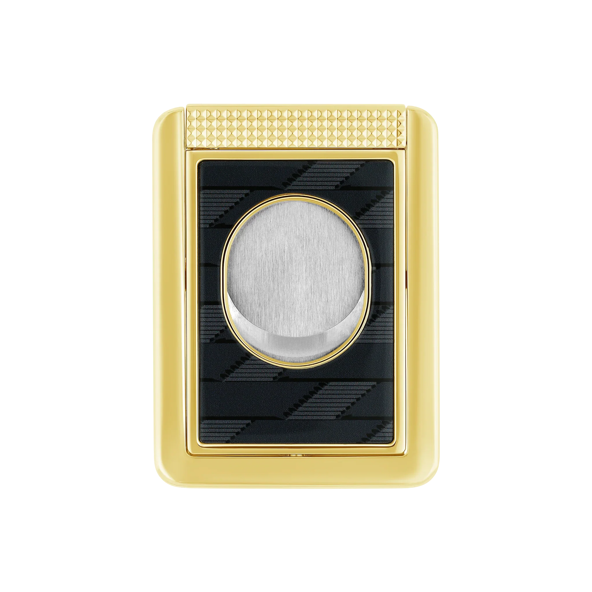 S.T. DUPONT Monogram 1872 Black Cigar Cutter Stand/Coupe Cigar 003479