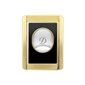 S.T. DUPONT Cigar Cutter/Coupe Cigare Chrome Yellow Gold & Black Lacquer 003553