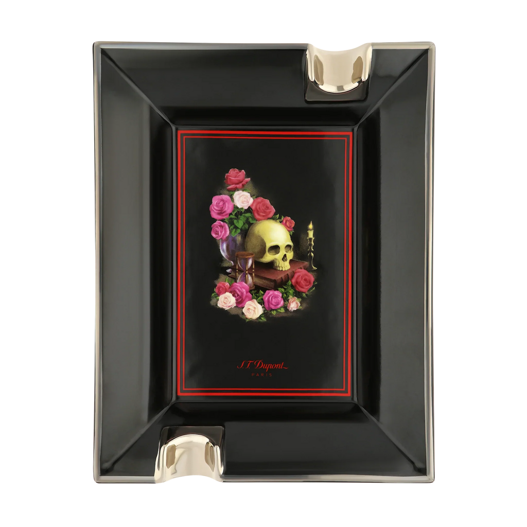 S.T. DUPONT Ashtray Memento Mori Black 006494