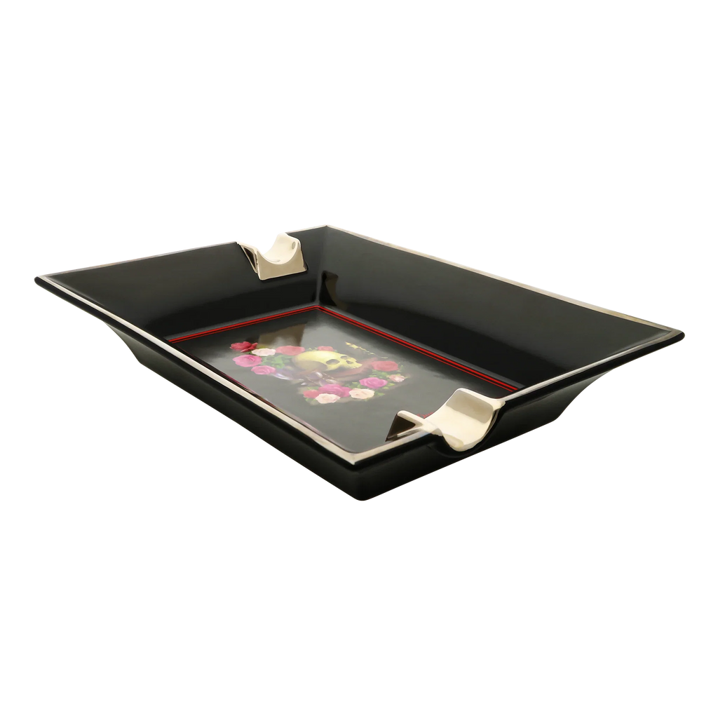 S.T. DUPONT Ashtray Memento Mori Black 006494