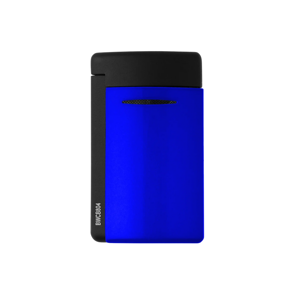 S.T. DUPONT Minijet Lacquer Neon Blue Lighter/Briquet 010871