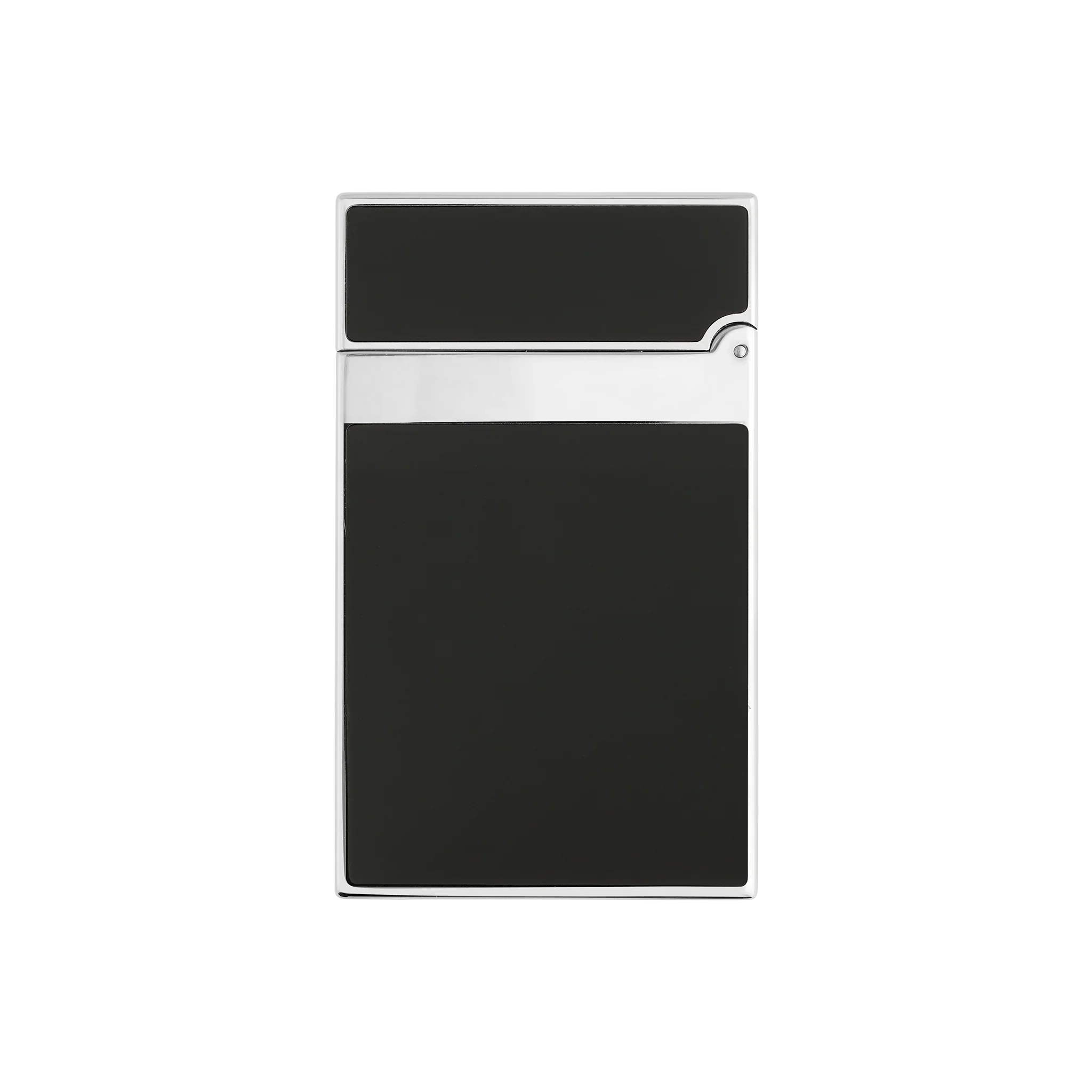 S.T. DUPONT LIGNE 2 BLACK LACQUERED PALLADIUM LIGHTER/BRIQUET 016296
