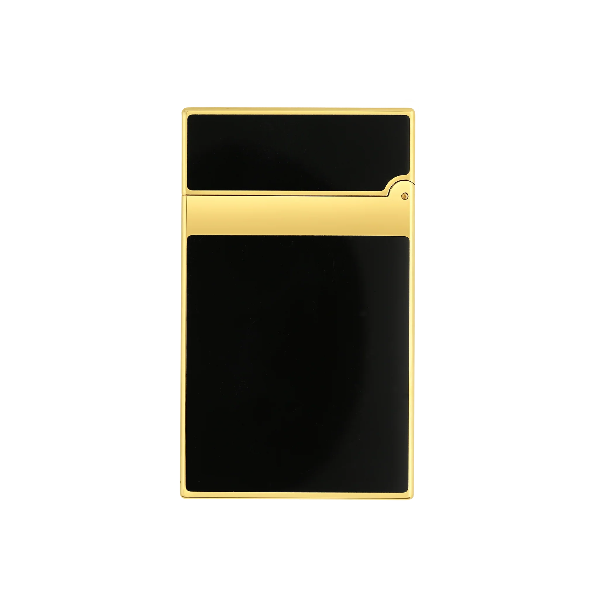 S.T. DUPONT LIGNE 2 BLACK LACQUERED GOLD LIGHTER/BRIQUET 016884