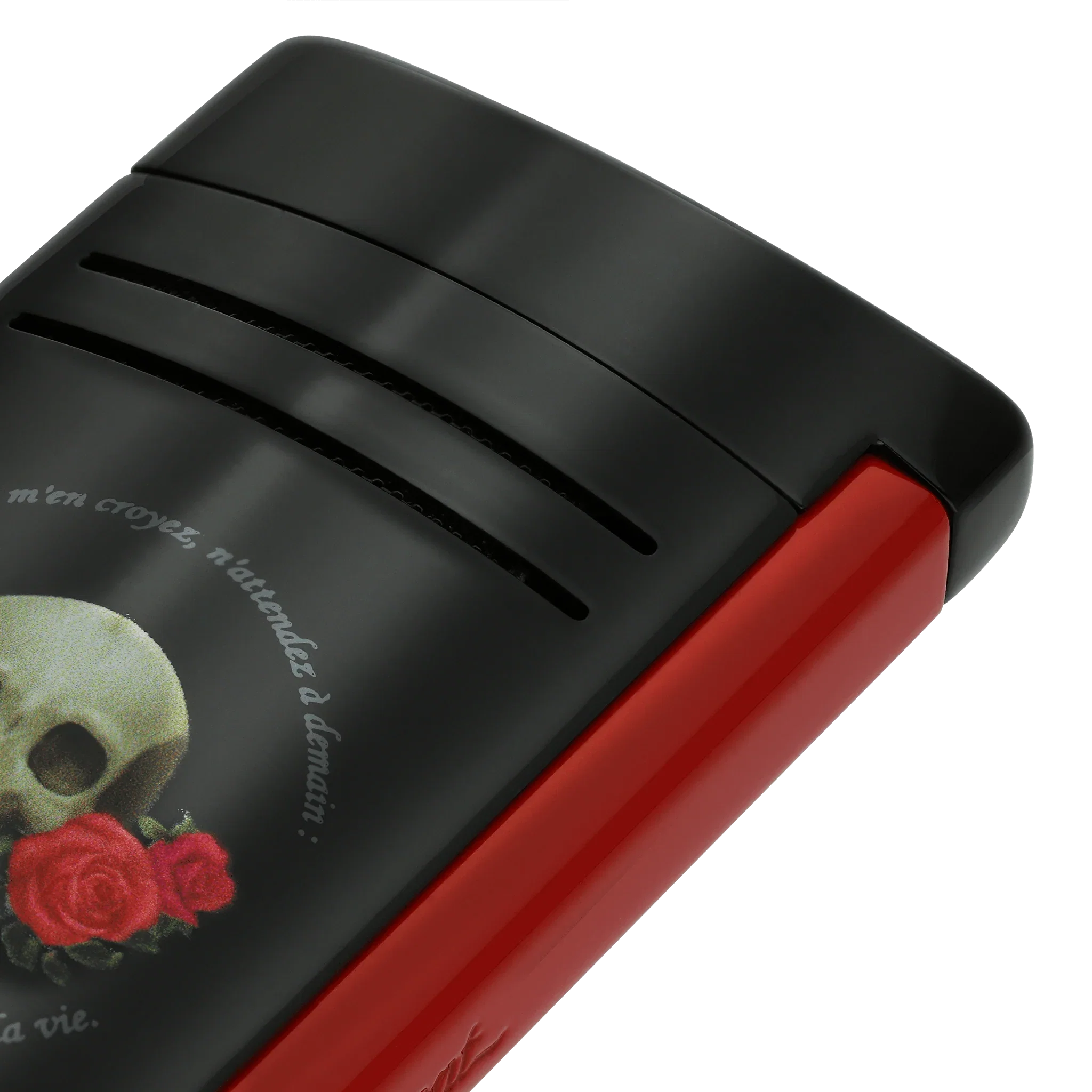 S.T. DUPONT Maxijet Memento Mori Black Lighter/Briquet 020394