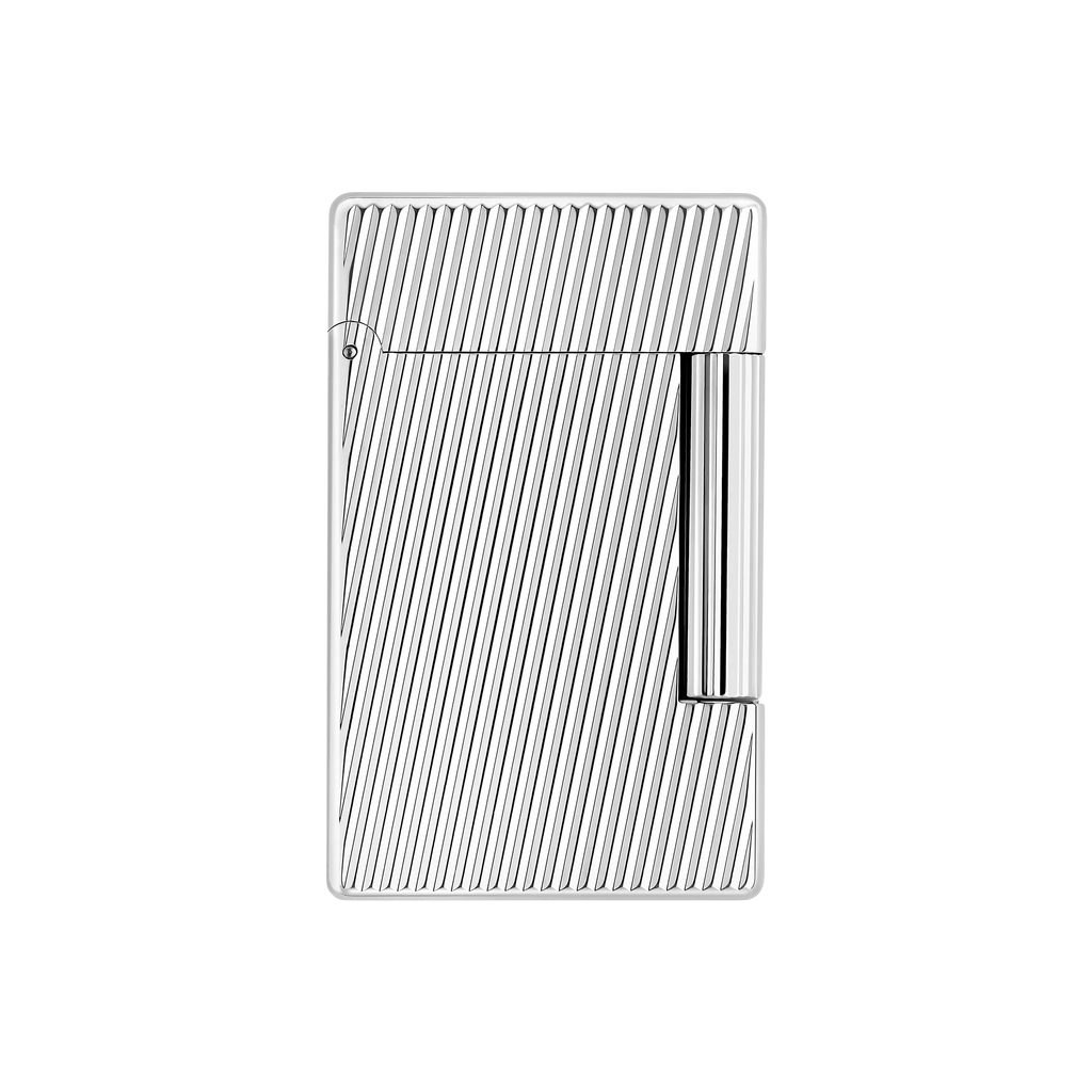 S.T. DUPONT INITIAL DIAGONAL SILVER LIGHTER/BRIQUET 020830