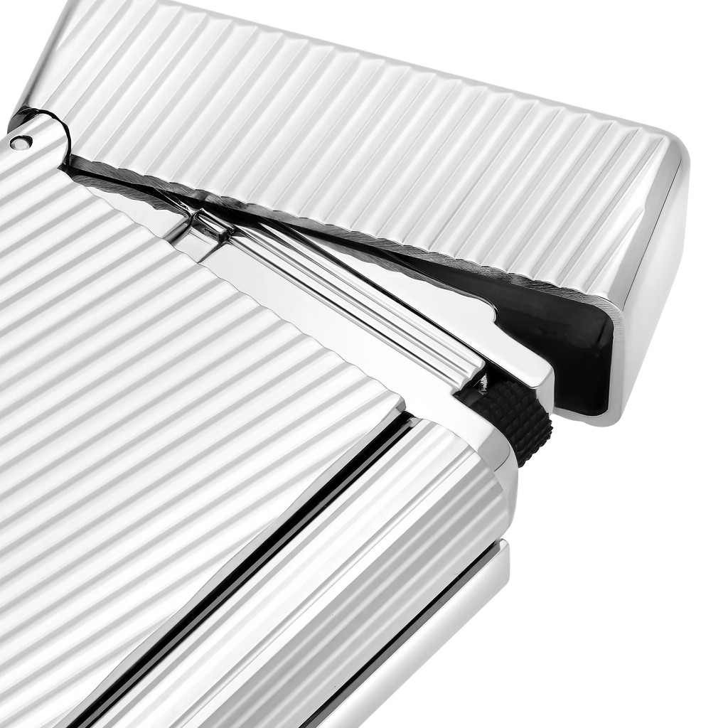 S.T. DUPONT INITIAL DIAGONAL SILVER LIGHTER/BRIQUET 020830