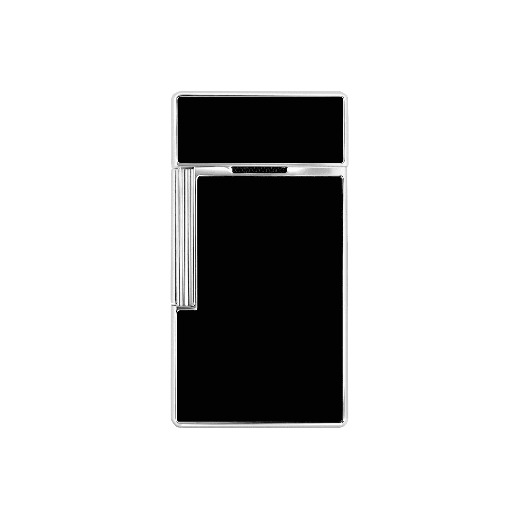 S.T. DUPONT Biggy Black Chrome Silver Lighter/Briquet 025221