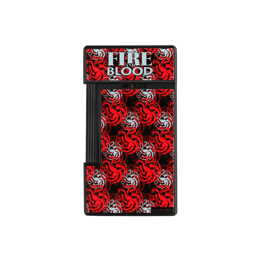 S.T. DUPONT Slimmy Lacquered Game of Thrones Light Black Lighter/Briquet 028112