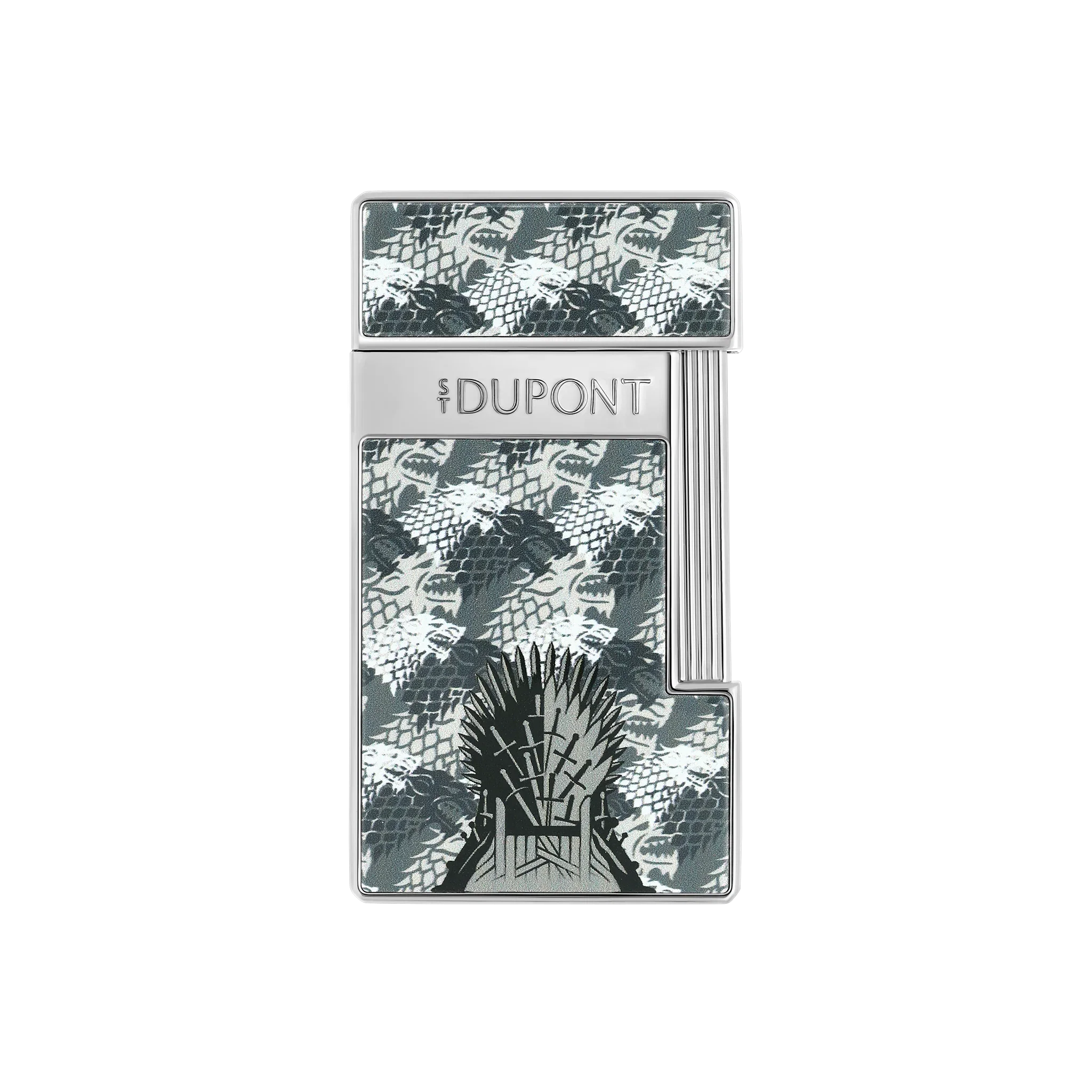 S.T. DUPONT Slimmy Lacquered Game of Thrones Light Grey Lighter/Briquet 028113
