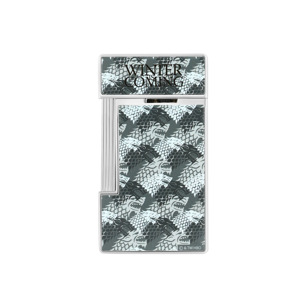 S.T. DUPONT Slimmy Lacquered Game of Thrones Light Grey Lighter/Briquet 028113