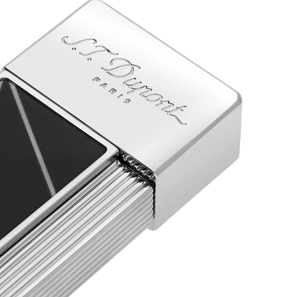 S.T. DUPONT Twiggy Chrome Fire X Black Lighter/Briquet 030070