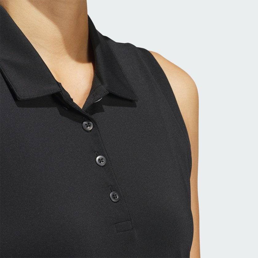 Women's adidas Ultimate365 Solid Sleeveless Polo Shirt