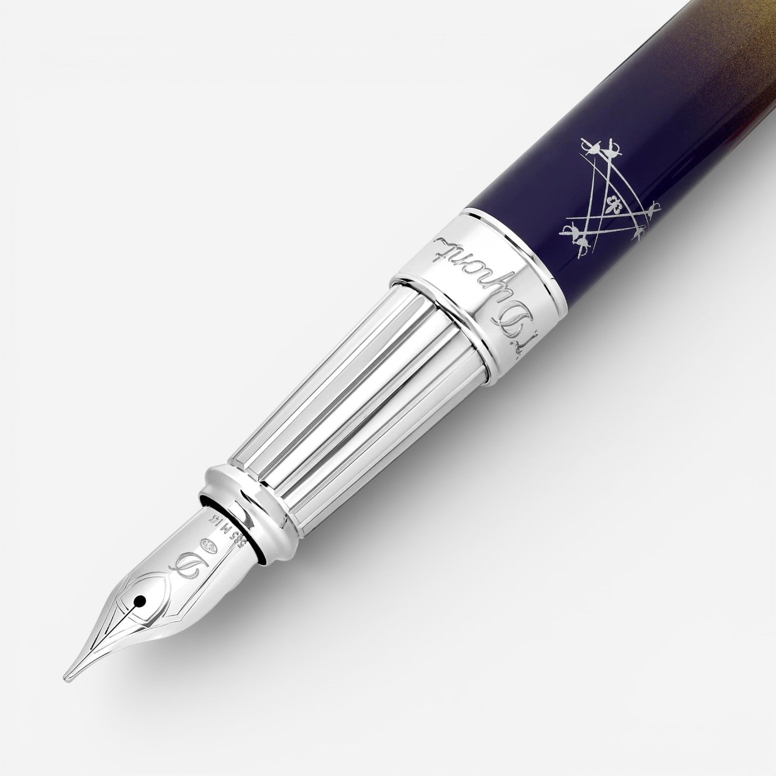 S.T. Dupont Line D Montecristo la Nuit Blue Fountain Pen (M) 410135L