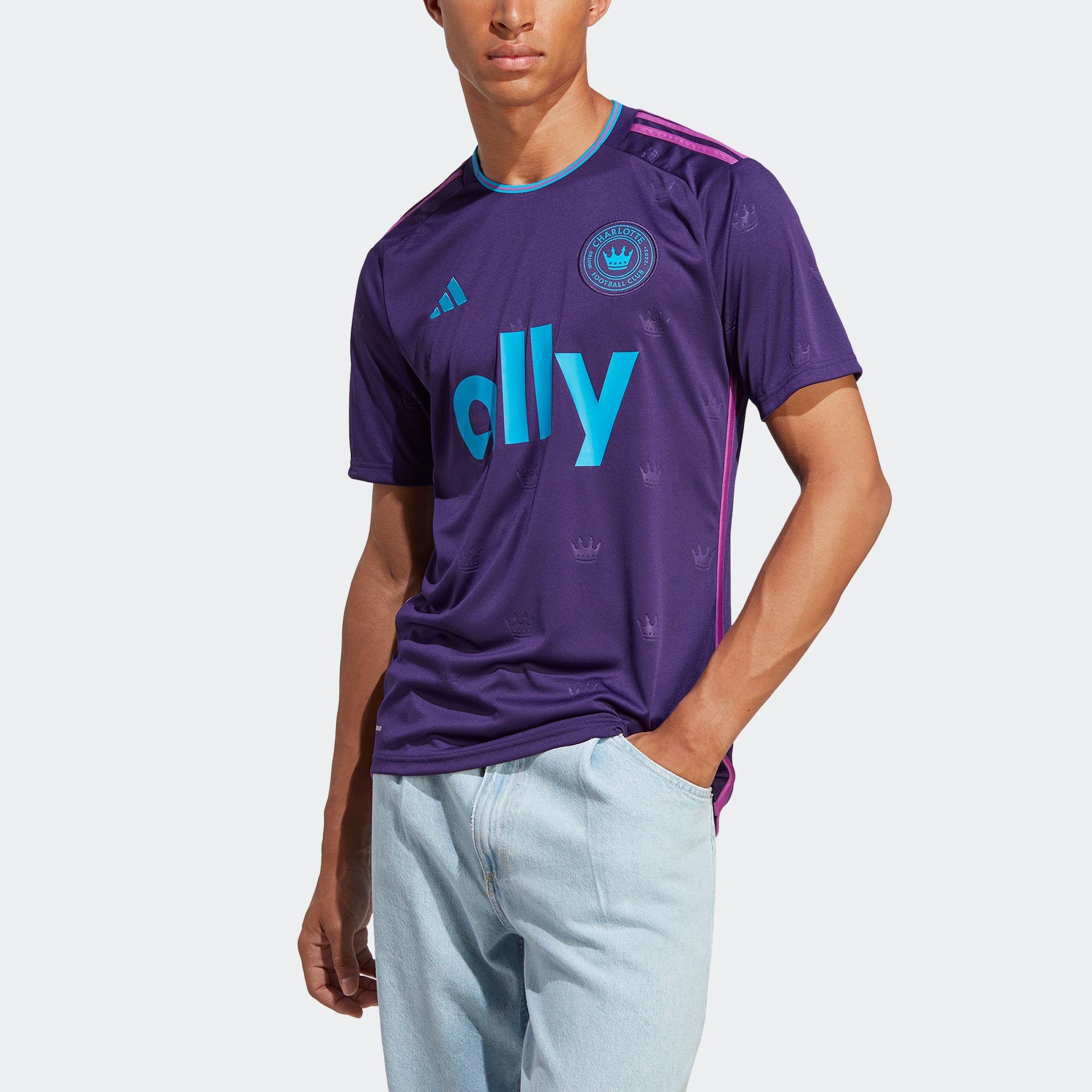Men's adidas Charlotte FC 23/24 Away Jersey