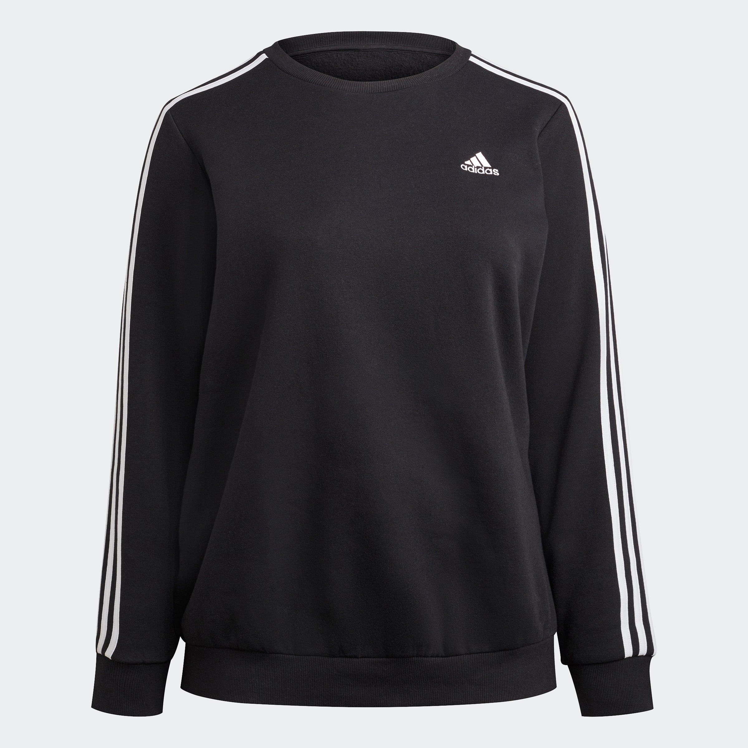Women's adidas Essentials 3-Stripes Fleece Sweatshirt (Plus Size)
