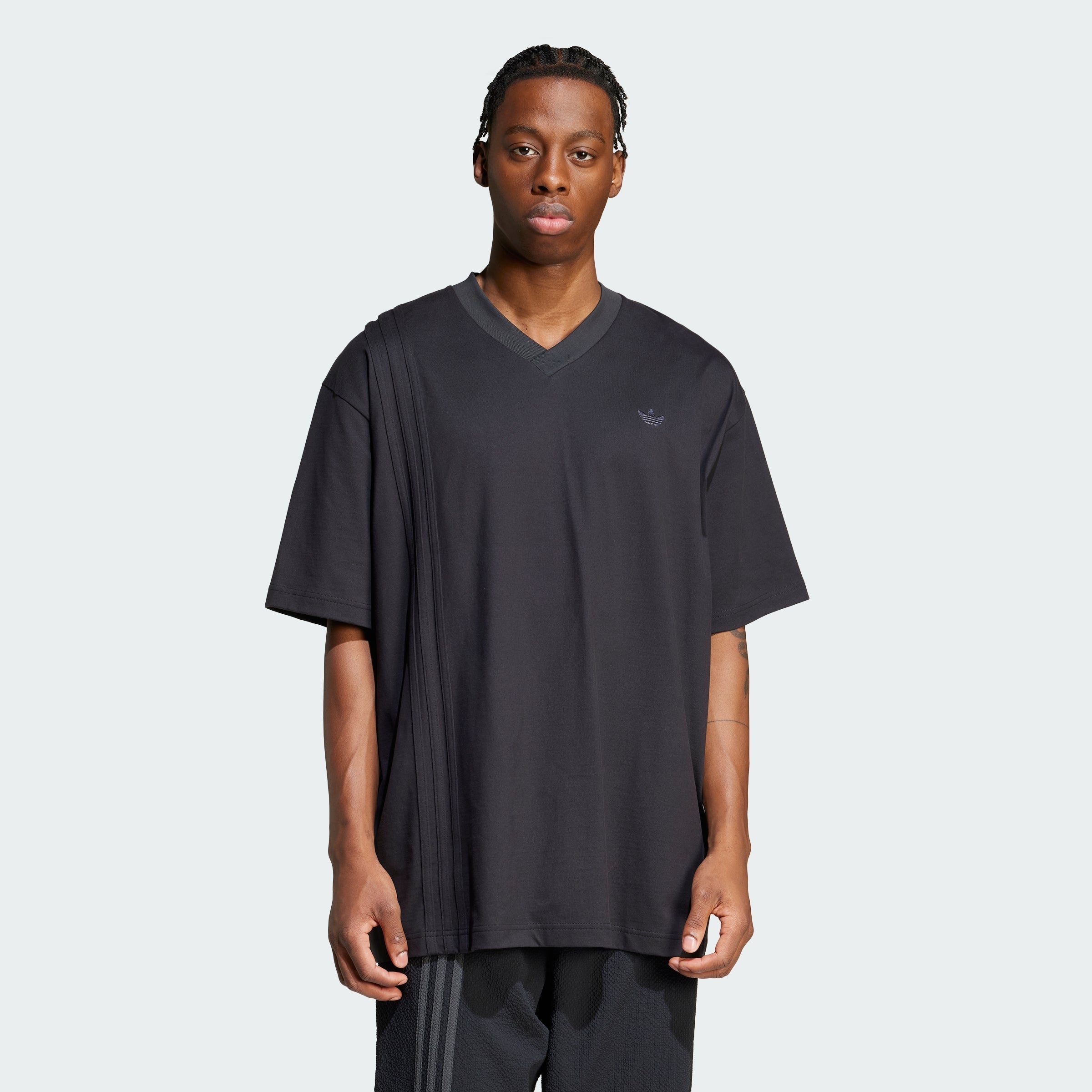 Men's adidas Front 3-Stripes Tee