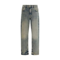 Represent Blue Cotton Straight-Leg Jeans
