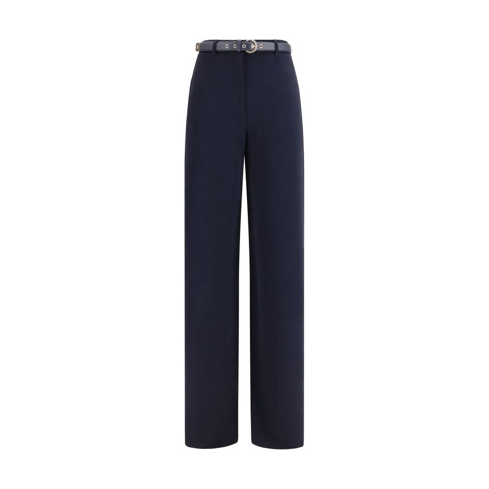 Max Mara Blue Triacetate Dress Pants