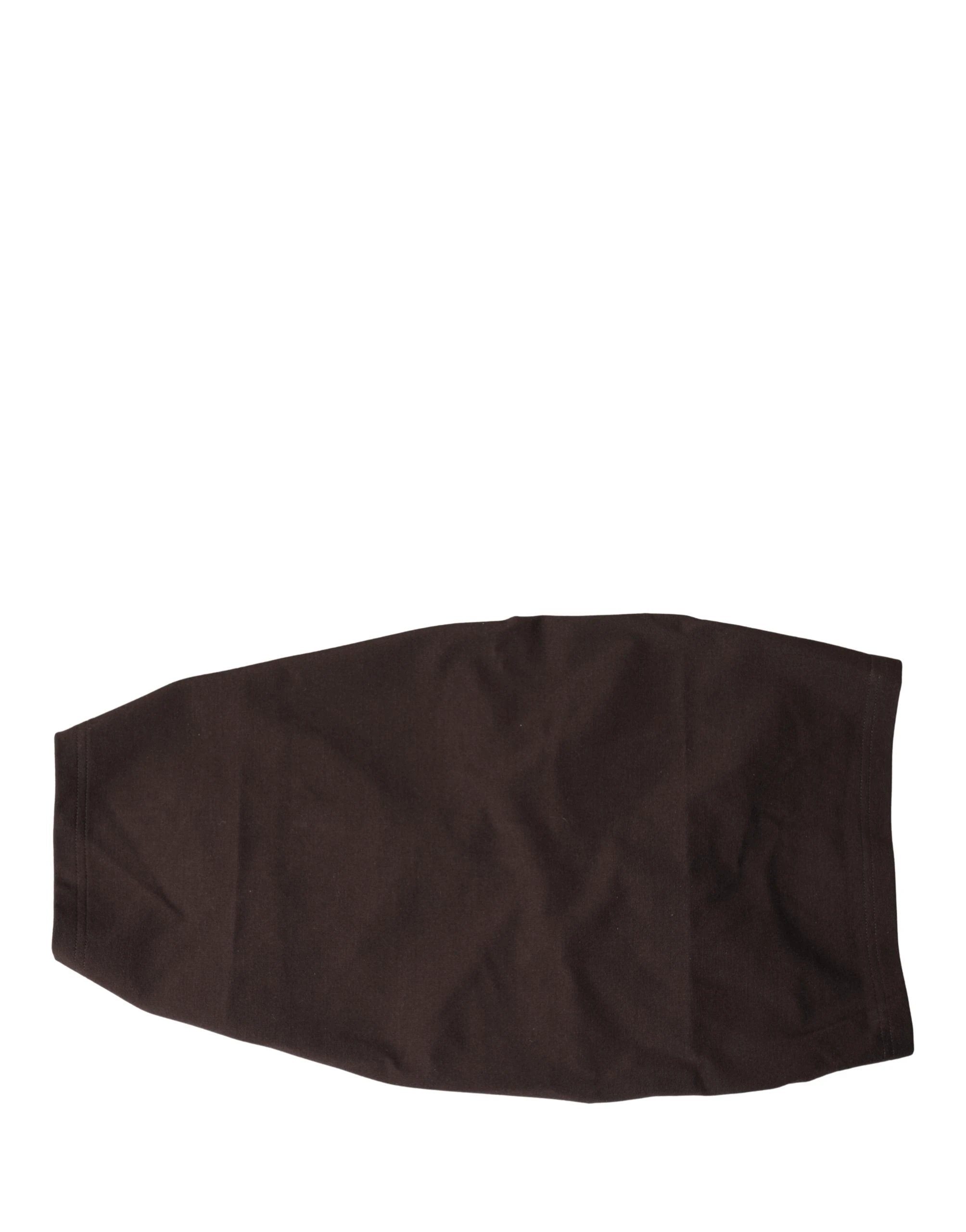 Dolce & Gabbana Brown Viscose Wide Belt Waist Cummerband Men