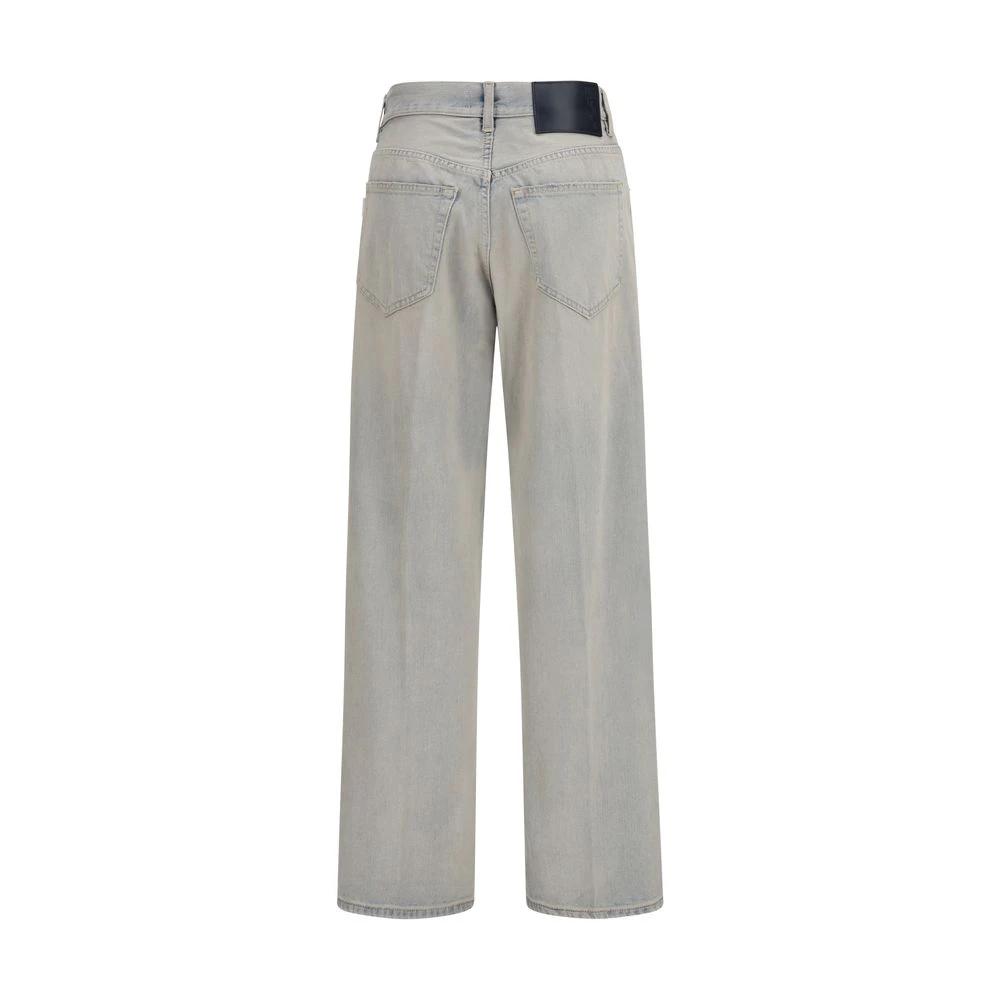 Haikure Blue Cotton Relaxed Fit Jeans