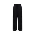 Salvatore Ferragamo Black Silk Casual Pants