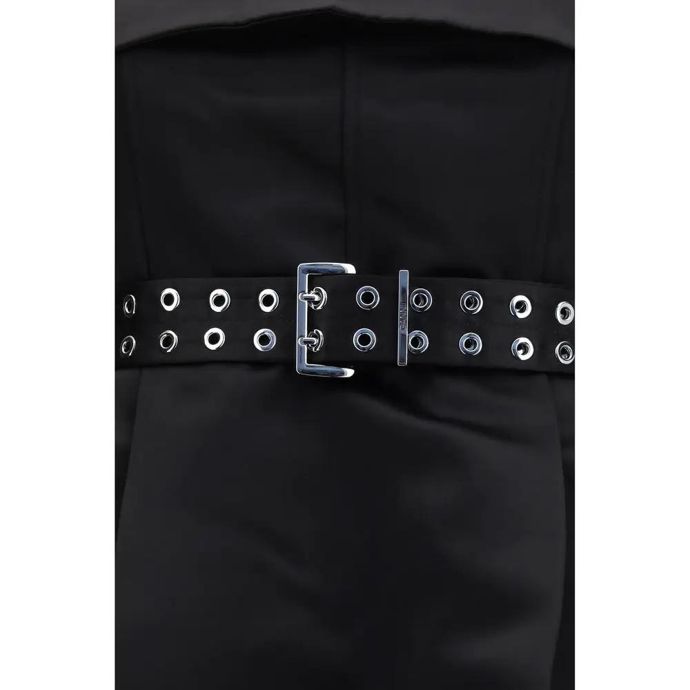 Ganni Black Polyester Casual Dress