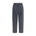 Brunello Cucinelli Gray Wool Oves Aries Casual Pants