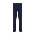 Brunello Cucinelli Blue Cotton Casual Pants