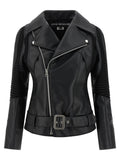 Junya Watanabe Black Artificial Leather Biker Jacket