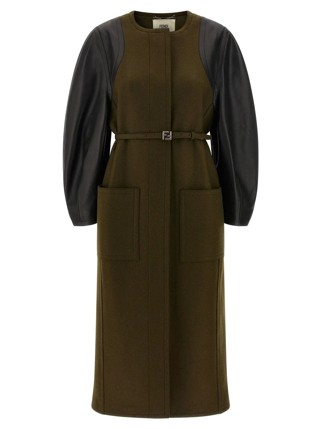 Fendi Bicolor Viscose Coat