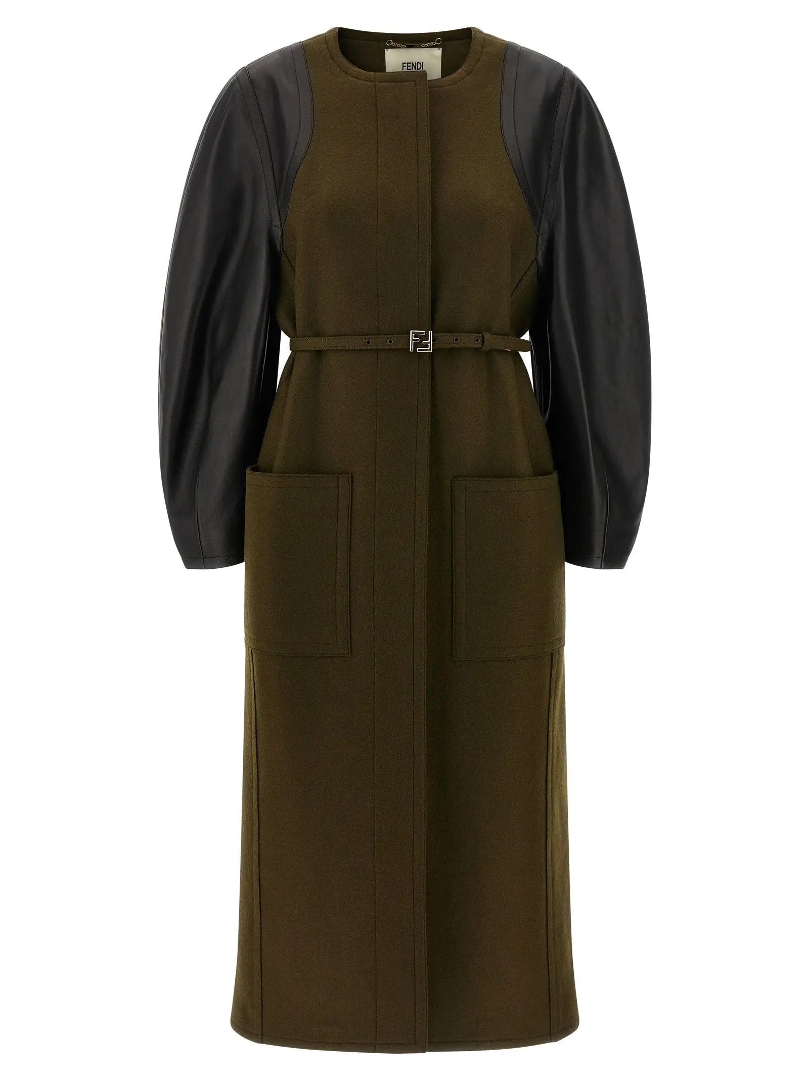 Fendi Bicolor Viscose Coat
