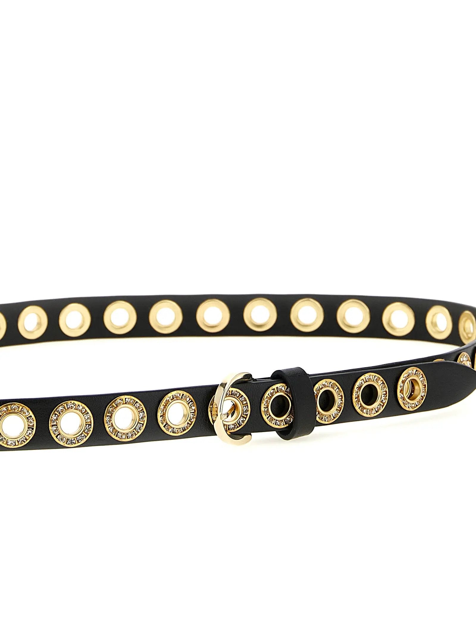 PINKO Black Polyethylene Regular Belt