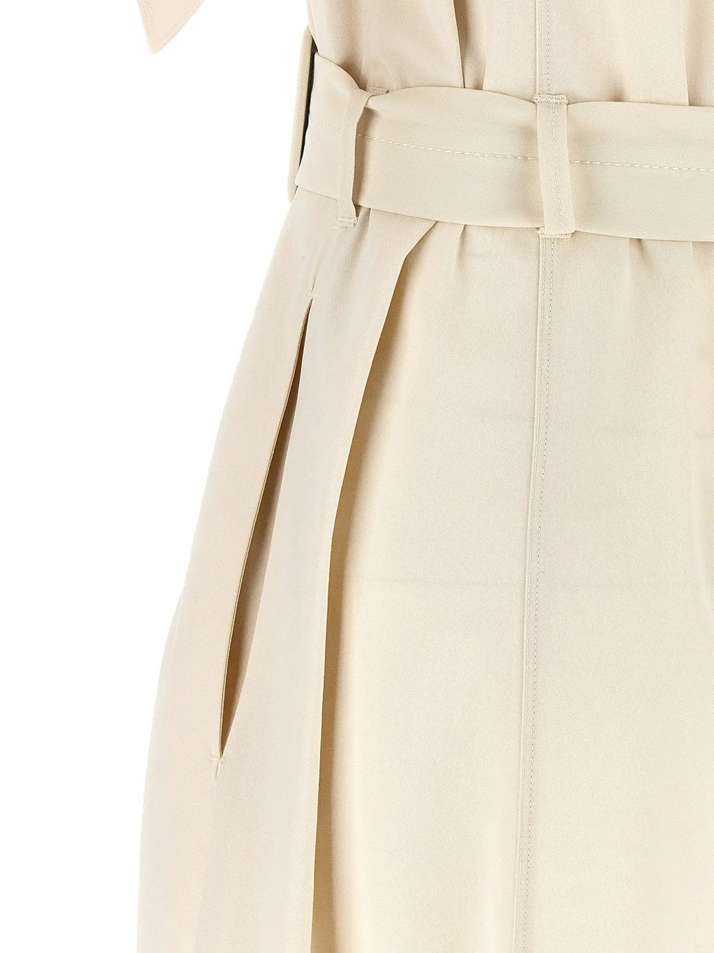 PINKO Beige Cotton Midi Dress