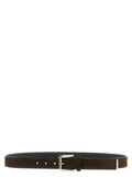 Brunello Cucinelli Brown Bull Skin Regular Belt