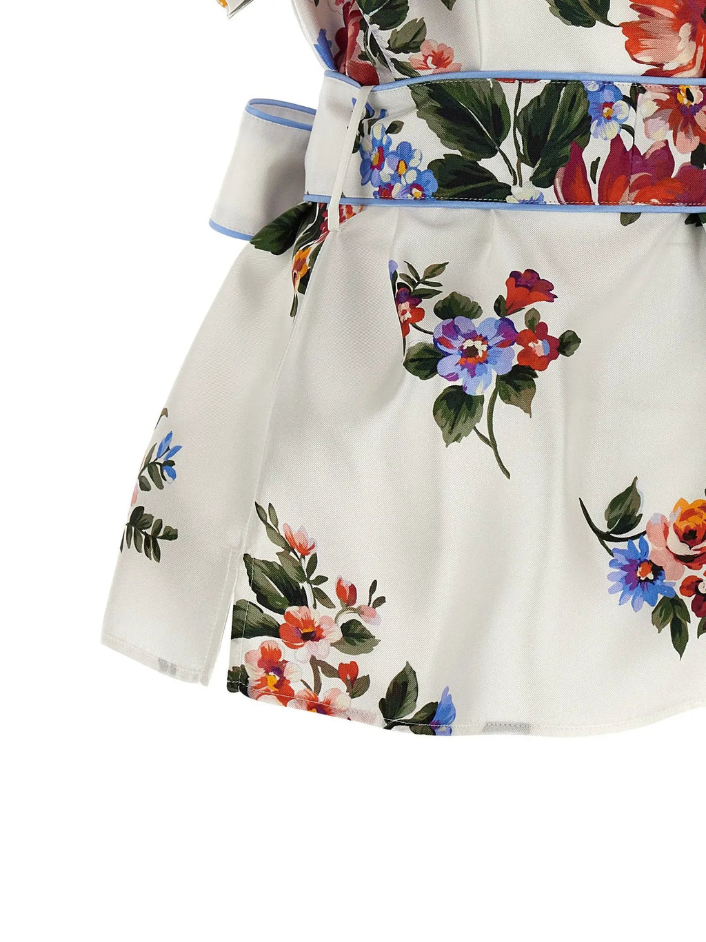 Dolce & Gabbana White Silk Blouse