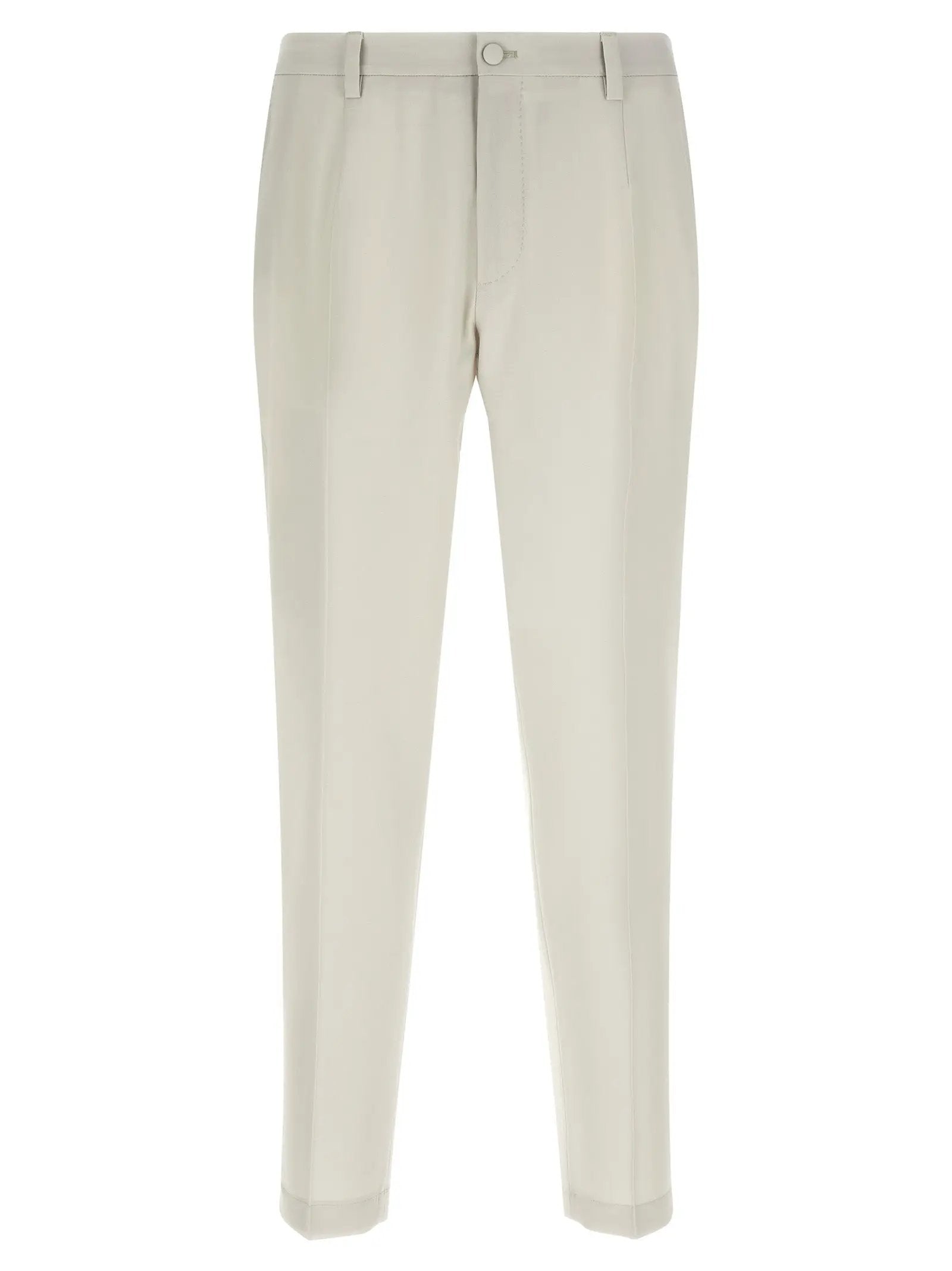 Dolce & Gabbana Beige Virgin Wool Dress Pants