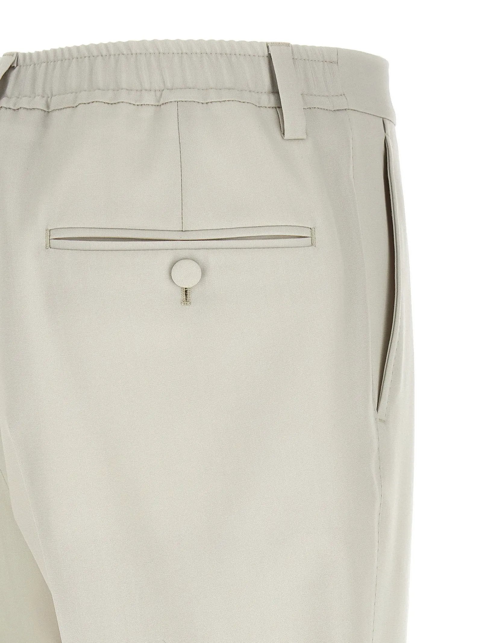 Dolce & Gabbana Beige Virgin Wool Dress Pants