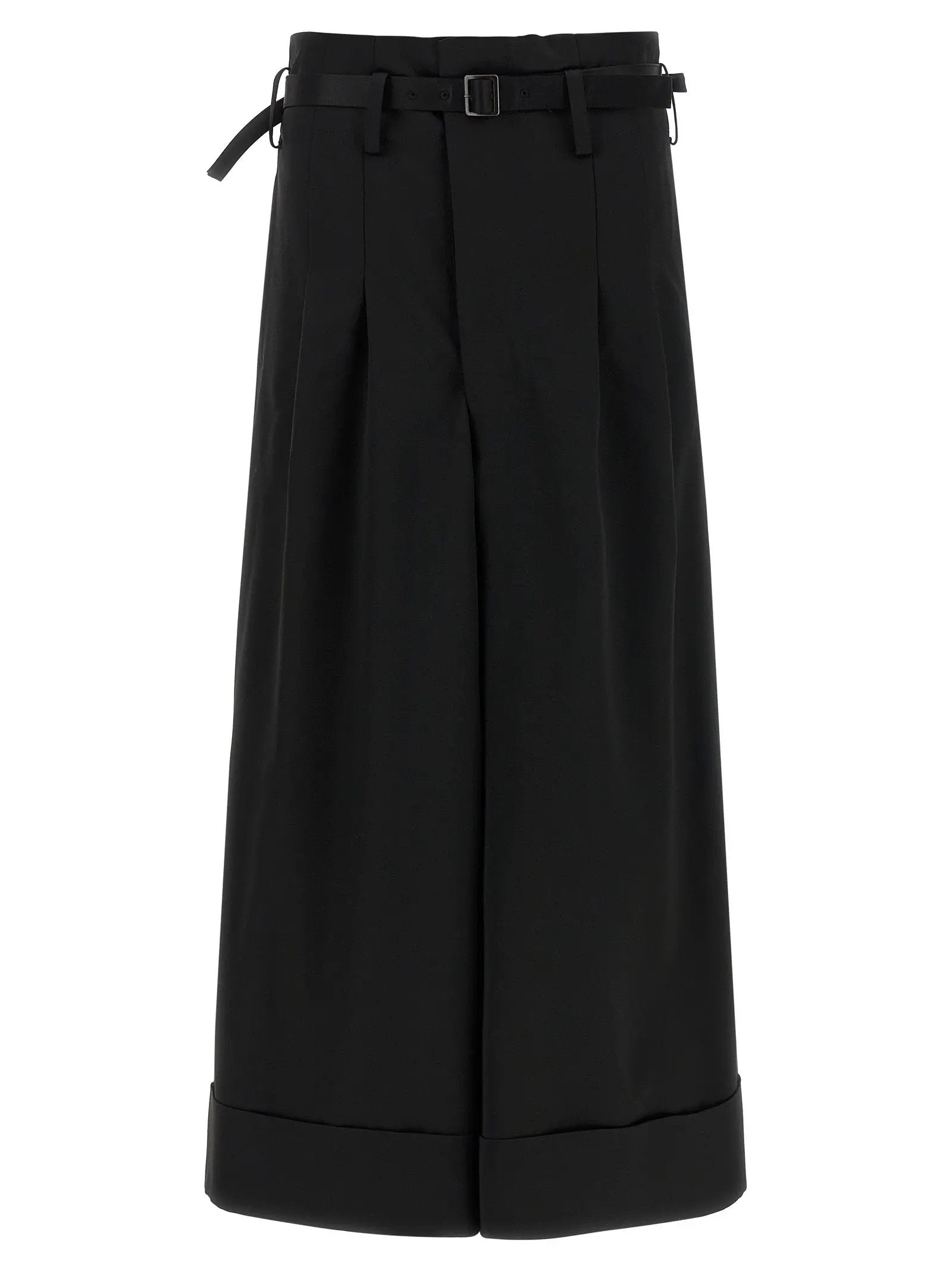 Junya Watanabe Black Acetate Flared Pants