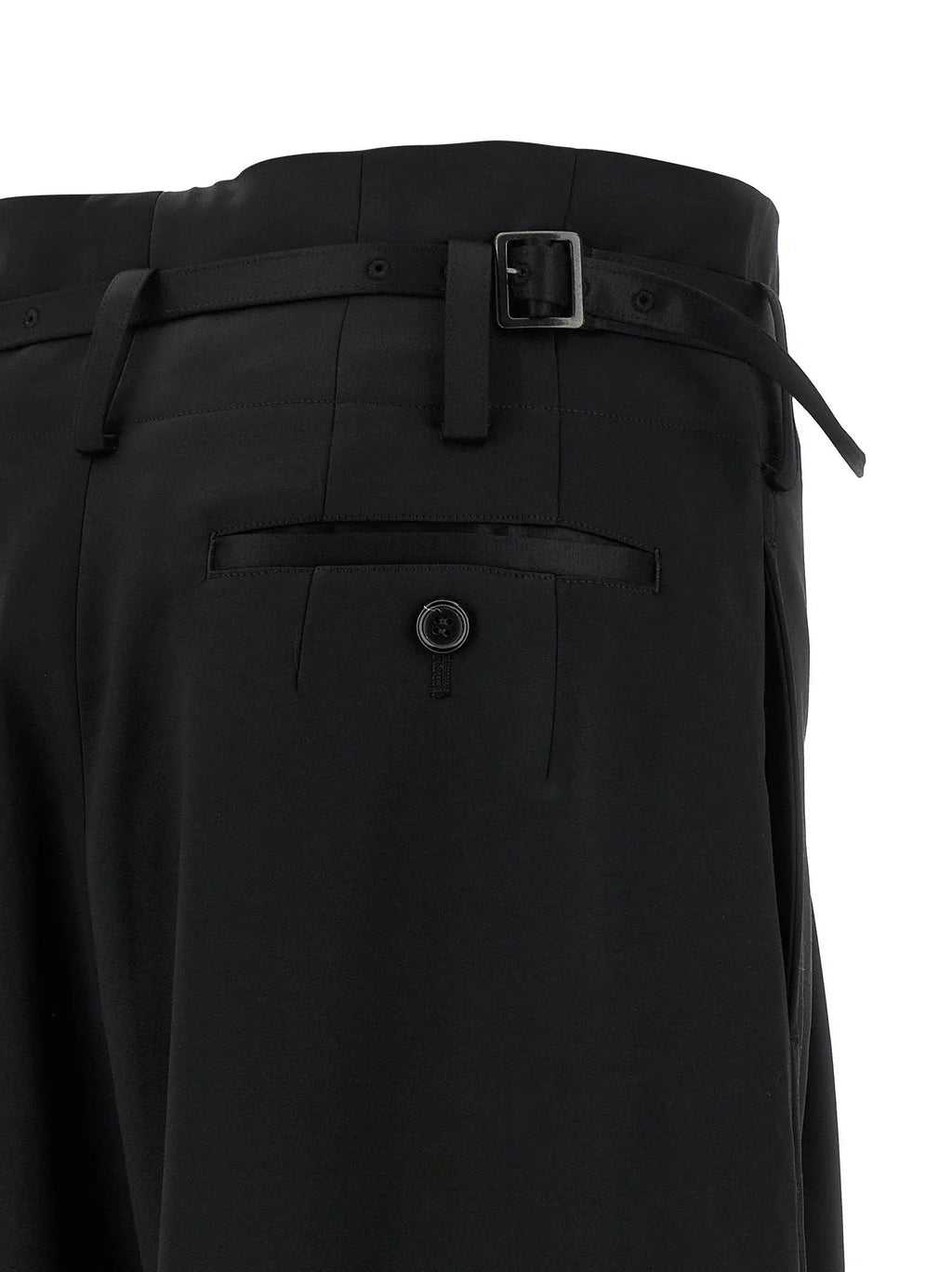Junya Watanabe Black Acetate Flared Pants