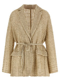 Brunello Cucinelli Beige Silk Blazer