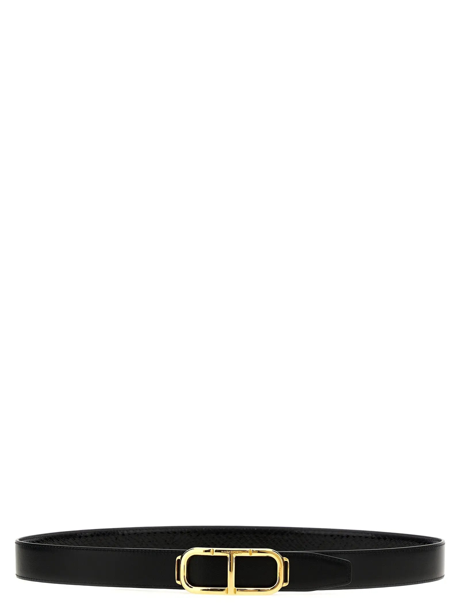 Tom Ford Black Leather Regular Belt