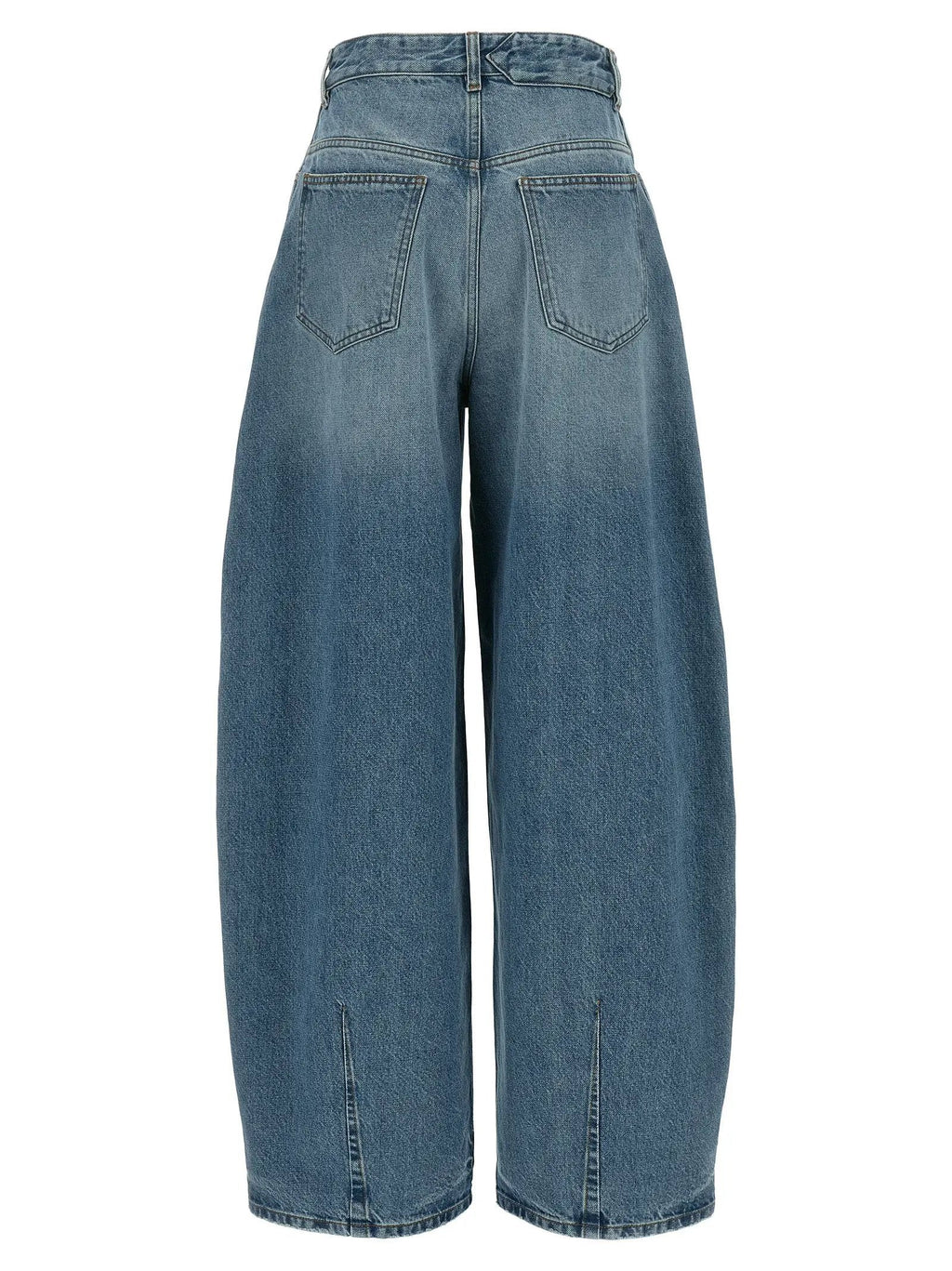 Jacquemus Blue Cotton High-Waisted Jean