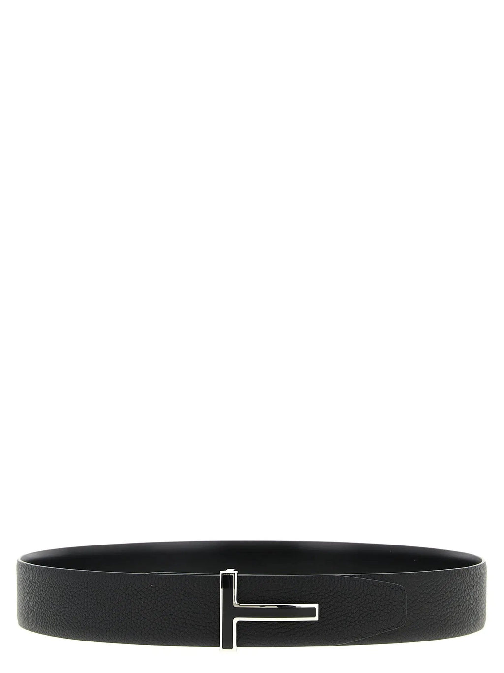 Tom Ford Black Calfskin Regular Belt