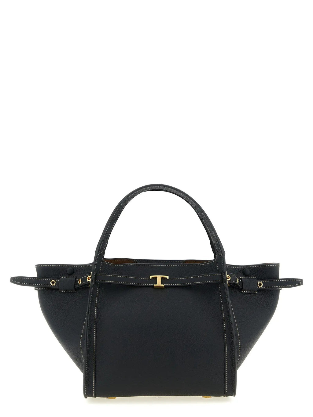 Tod's Black Calfskin Tote Bag