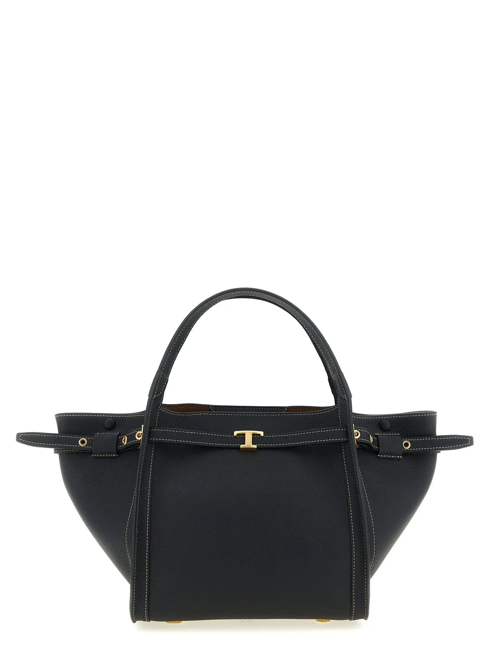 Tod's Black Calfskin Tote Bag