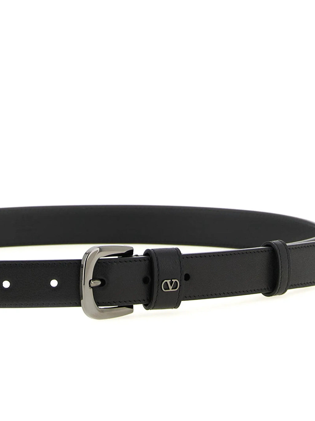 Valentino Garavani Black Calfskin Regular Belt