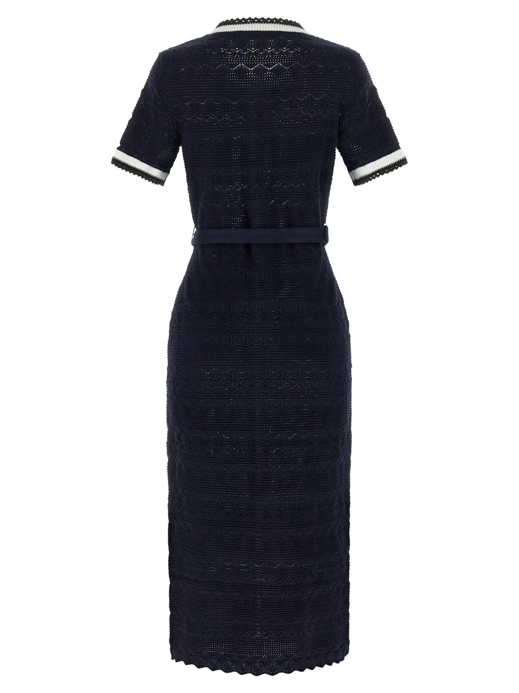 Self-Portrait Blue Cotton Midi Dress