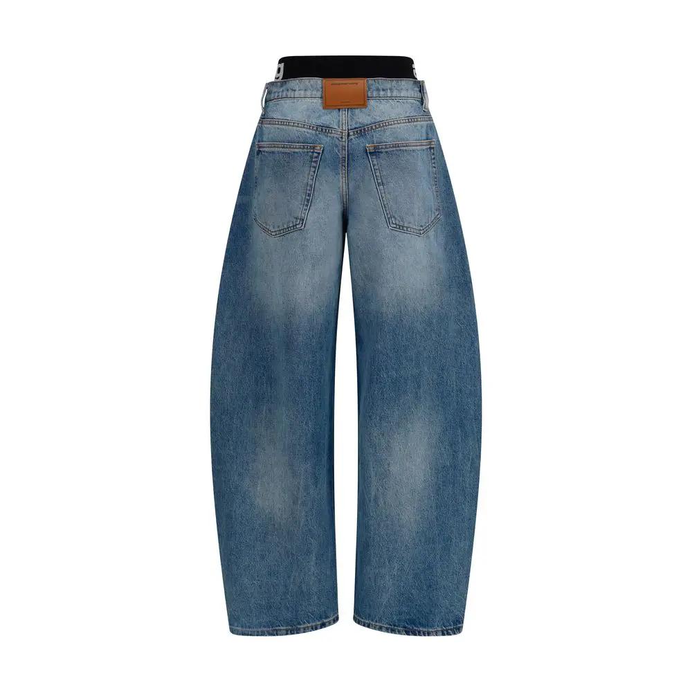 Alexander Wang Blue Cotton Relaxed Fit Jeans
