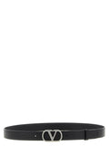 Valentino Garavani Black Calfskin Regular Belt